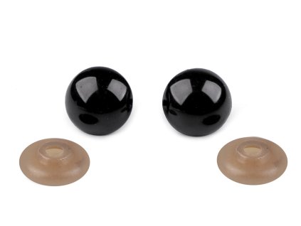 Oči s pojistkou Ø20 mm (Balení 10 sada, Varianta černá)