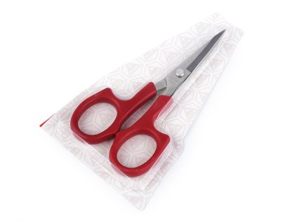 Nůžky PIN vyšívací délka 15 cm zahnuté (Balení 1 ks, Varianta červená)