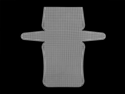 Plastová kanava / mřížka na kabelku / peněženku (Balení 1 ks, Varianta 1 bílá)