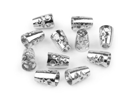 Kovová koncovka na šňůru Ø5 mm / ozdoba (Balení 50 ks, Varianta 1 nikl)