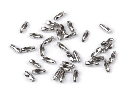 Spojka / koncovka na kuličkový řetízek 3x8 mm (Balení 100 ks, Varianta nikl)