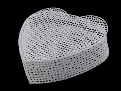 Plastová kanava / mřížka na kabelku srdce (Balení 1 sada, Varianta bílá)