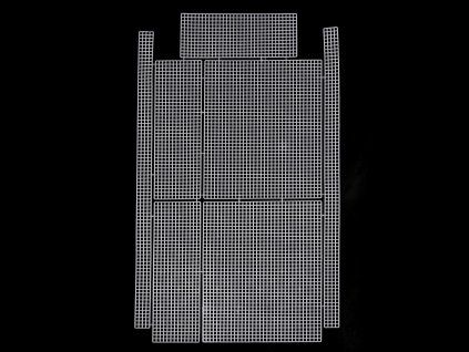 Plastová kanava / mřížka na kabelku (Balení 1 ks, Varianta bílá)