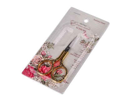 Nůžky vyšívací zdobené (Balení 1 ks, Varianta 1 viz foto zlatá)