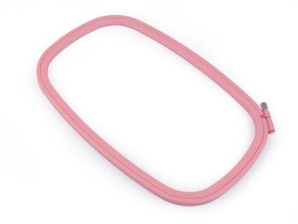 Vyšívací rámeček plastový (Balení 1 ks, Varianta růžová sv.)