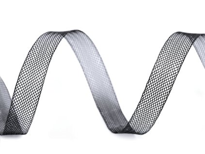 Modistická krinolína na vyztužení šatů a výrobu fascinátorů šíře 1 cm (Balení 45 m, Varianta 1 transparent)