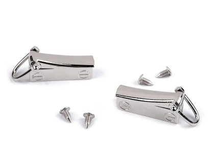 Průvlek na kabelky (Balení 1 pár, Varianta 1 (25 mm) nikl)