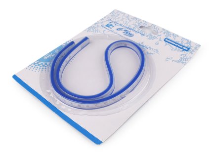 Ohebné pravítko délka 50 cm, 60 cm (Balení 1 ks, Varianta 1 (50 cm) modrá)