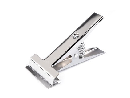 Klip kovový pružinový na látky 8 cm silný (Balení 1 ks, Varianta nikl)