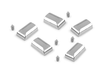 Koncovka na spirálový, kostěný a kovový zip (Balení 5 ks, Varianta 1 nikl)