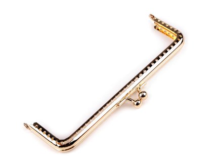 Rámeček na výrobu kabelky našívací 15,5x9 cm (Balení 1 ks, Varianta růžové zlato)