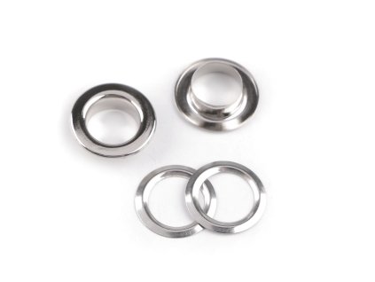 Průchodky s podložkou vnitřní Ø10 mm / vnější Ø16 mm (Balení 50 pár, Varianta 1 nikl)