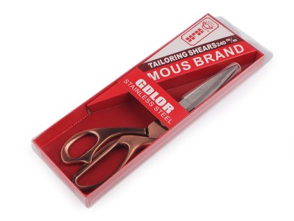 Krejčovské nůžky délka 24 cm (Balení 1 ks, Varianta měděná)