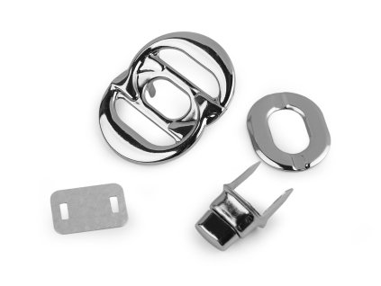 Sada zapínání na kabelku 36x47 mm (Balení 1 sada, Varianta 1 nikl)