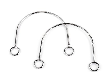 Kovová ucha na tašky 14x11 cm (Balení 2 ks, Varianta 1 nikl)