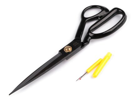 Krejčovské nůžky délka 27 cm s páráčkem (Balení 1 ks, Varianta černá)