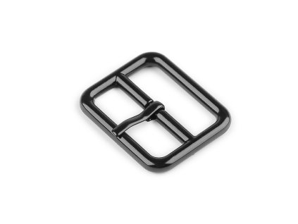 Kovová spona / opasková přezka, průvlek 20; 25 mm (Balení 10 ks, Varianta 1 (20 mm) černý lak)