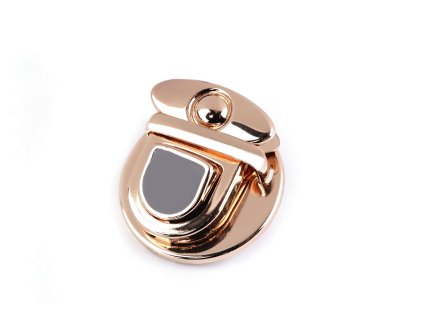 Sada zapínání na tašku 30x34 mm (Balení 1 sada, Varianta růžové zlato černá)