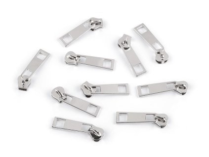 Jezdec ke kovovým zipům No 5 (Balení 10 ks, Varianta 3 žluté zlato)