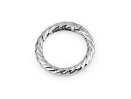 Karabina kulatá ozdobná Ø25 mm (Balení 1 ks, Varianta 1 nikl)