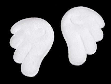Aplikace křídla / polotovar k výrobě andílků (Balení 5 pár, Varianta bílá)
