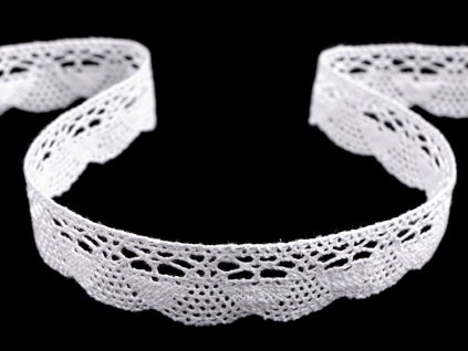 Bavlněná krajka paličkovaná šíře 22 mm (Balení 22.5 m, Varianta 1 bílá)