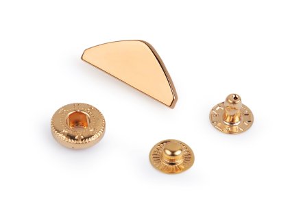 Zapínání na peněženku / kabelku, šíře 25 mm (Balení 10 sada, Varianta růžové zlato)