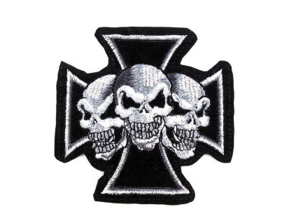 Nažehlovačka lebka (Balení 1 ks, Varianta 2 viz foto)