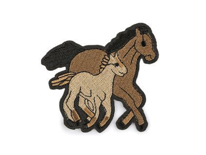 Nažehlovačka koně (Balení 10 ks, Varianta hnědá světlá)