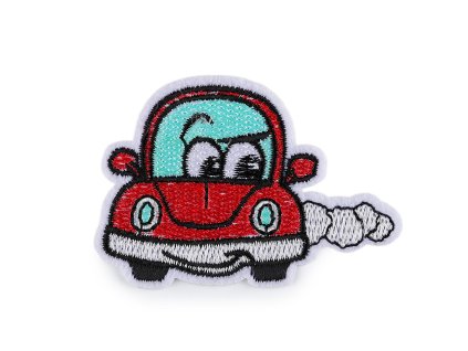 Nažehlovačka auta, skútr (Balení 10 ks, Varianta 1 červená)