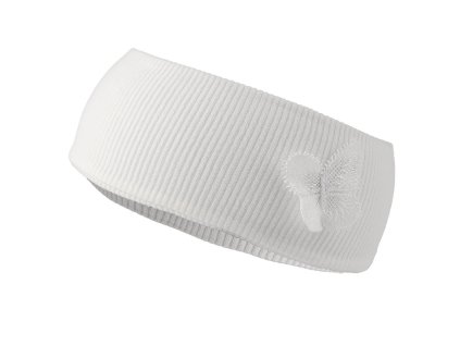 Bavlněná čelenka pro miminko s ozdobou (Balení 1 ks, Varianta 1 Off White motýl)