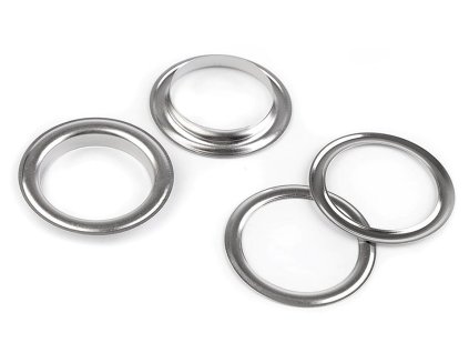 Průchodky s podložkou vnitřní Ø35 mm / vnější Ø48 mm (Balení 10 pár, Varianta 1 nikl)