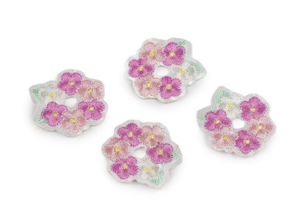 Nažehlovačka květ (Balení 10 ks, Varianta 1 růžová)