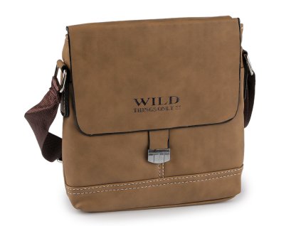 Taška crossbody unisex 20x21 cm (Balení 1 ks, Varianta 1 béžová velbloudí)