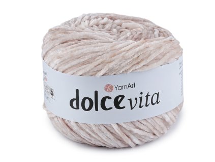 Pletací žinylková příze Dolce Vita 150 g (Balení 1 ks, Varianta 1 (3407) béžová světlá)