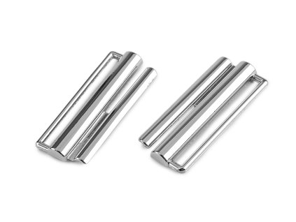 Kovová spona na kabáty, bundy, průvlek 38 mm (Balení 10 pár, Varianta 1 nikl)