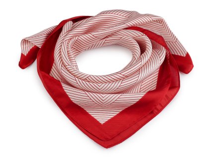 Saténový šátek 65x65 cm (Balení 1 ks, Varianta 1 červená)