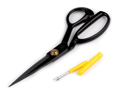 Krejčovské nůžky délka 23 cm s páráčkem (Balení 1 ks, Varianta černá)