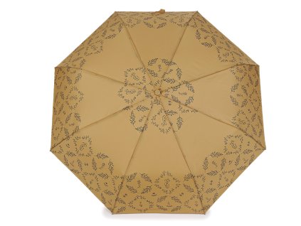 Dámský skládací vystřelovací deštník (Balení 1 ks, Varianta 1 béžová tm.)