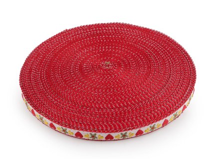 Vzorovka šíře 15 mm (Balení 1 m, Varianta bílá červená)