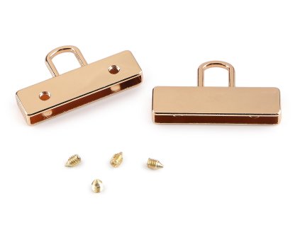 Kovová koncovka na popruh šíře 32 mm (Balení 2 ks, Varianta 1 nikl)