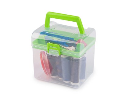 Sada na šití v boxu (Balení 1 sada, Varianta 1 zelená sv.)