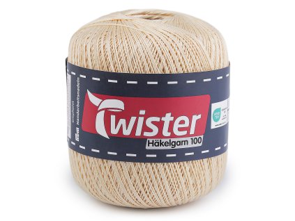 Bavlněná příze háčkovací Häkelgarn 100 g (Balení 1 ks, Varianta 2 (020) béžová světlá)