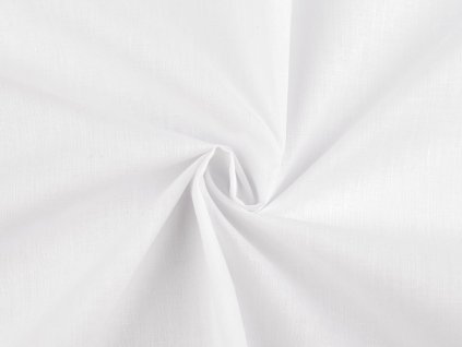 Bavlněná látka / plátno jednobarvená šíře 220 cm (Balení 1 m, Varianta bílá)