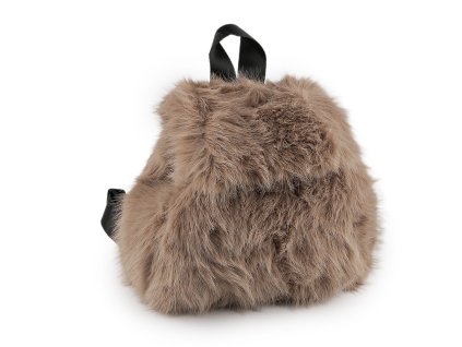 Kožešinový batoh 27x30 cm (Balení 1 ks, Varianta 1 béžová)