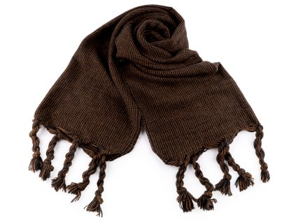 Velký teplý šátek / pléd 70x185 cm (Balení 1 ks, Varianta 1 šedobéžová)