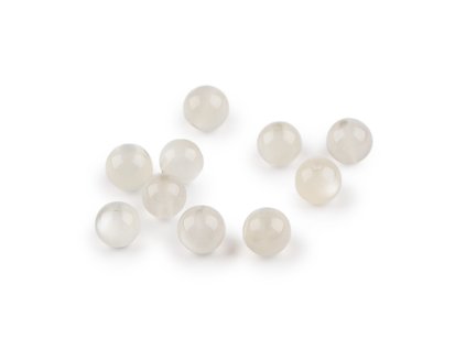 Měsíční kámen syntetický, minerální korálky Ø6 mm (Balení 10 ks, Varianta měsíční kámen)