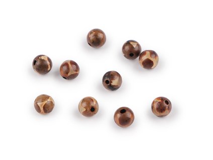 Achát Dzi syntetický, minerální korálky Ø6 mm (Balení 10 ks, Varianta achát)