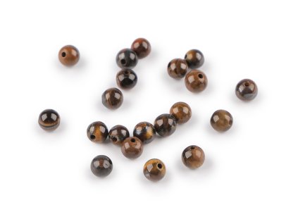 Tygří oko, minerální korálky Ø4 mm (Balení 20 ks, Varianta tygří oko)