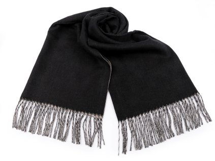 Zimní šála / pléd s třásněmi 65x180 cm (Balení 1 ks, Varianta 6 ecru)